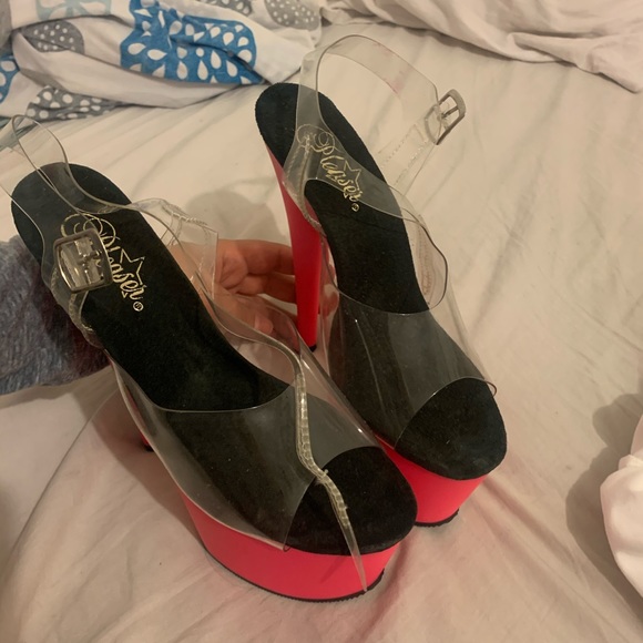 Pleaser Shoes - 8 inch hot pink heels